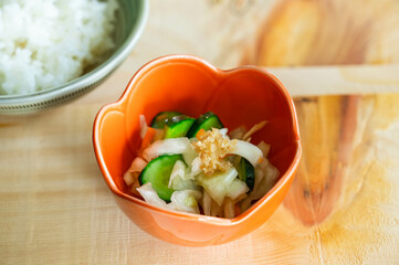 キャベツと胡瓜の浅漬け