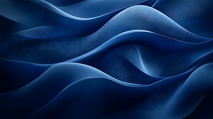 Obraz premium Abstract Blue 3D Waves Background