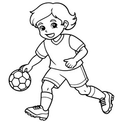 playing soccer