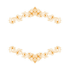 luxury wedding ornament vector design.