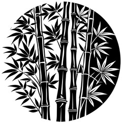 black and white bamboo