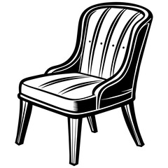 armchair isolated on white