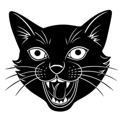 black cat face 