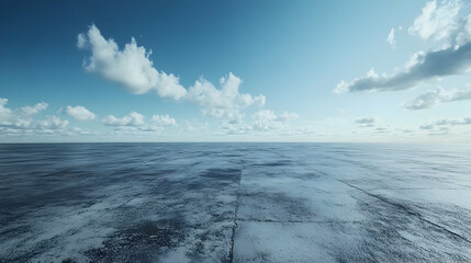 Blue Sky Clouds 3D Illustration