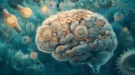 psychologia, umysł, myślenie, kreatywność, rozwój, innowacje, problem-solving, mózg, motywacja, umiejętności, świadomość, procesy myślowe, symbole, złożoność, koncentracja, inteligencja, myślenie anal