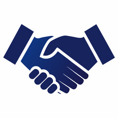 Handshake Silhouette Vector Illustration design