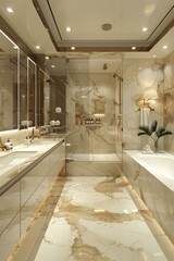 Luxury Marble Bathroom Interior Design