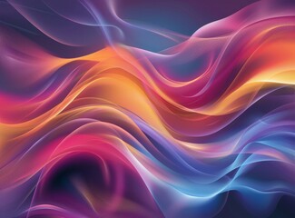 Obraz premium Abstract Colorful Flowing Lines