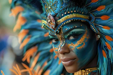 Printed kitchen splashbacks vibrant carnival rio janeiro brazil samba dancers parade floats lively atmosphere