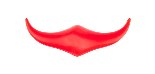 red devil horns isolated on white background