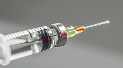 Innovative COVID 19 Vaccine Syringe Representing Healthcare Science Advancements