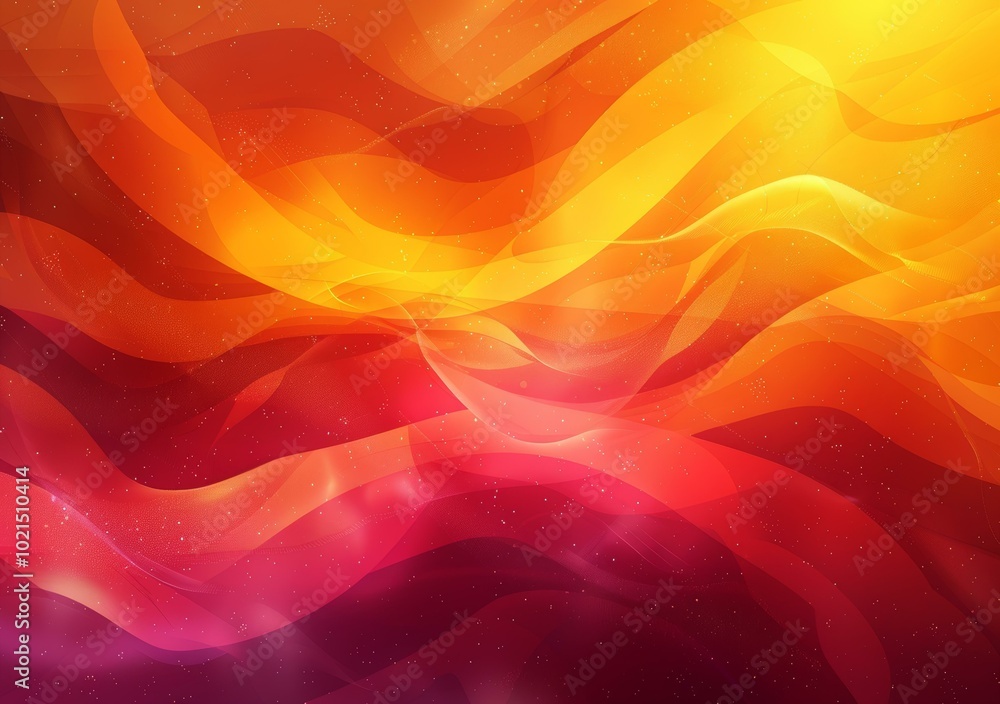 Poster Abstract Colorful Flowing Lines Background Design