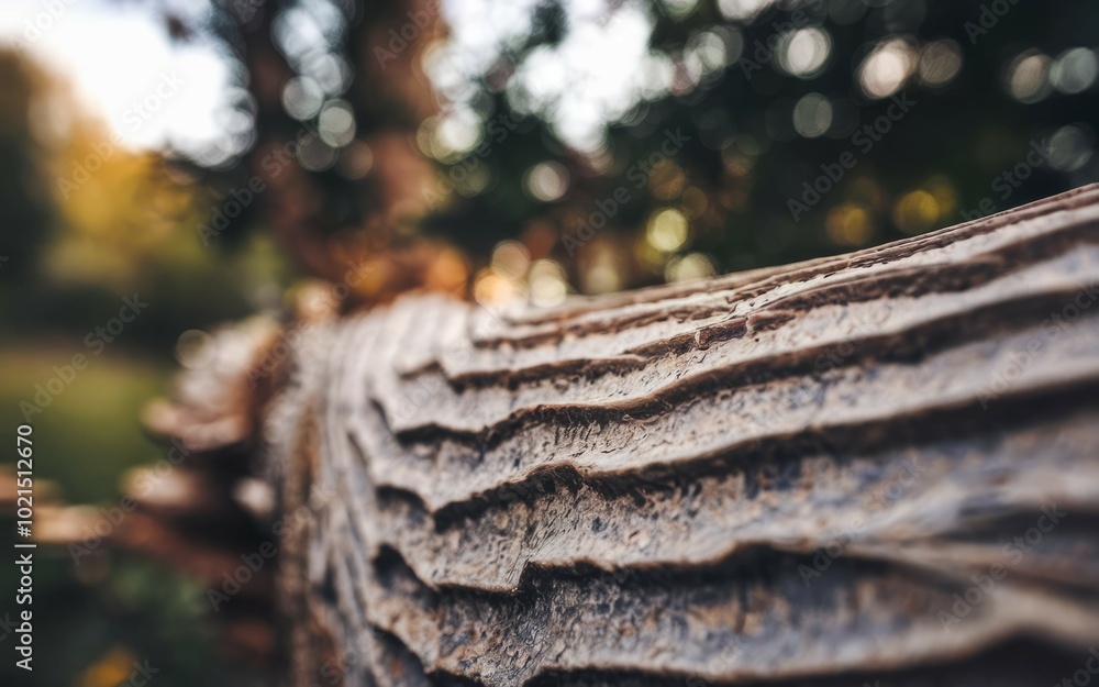 Poster tree bark texture. close-up of tree bark texture, showcasing the natural patterns and lines of the w