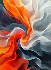 Obraz premium Abstract Art of Flowing Colors