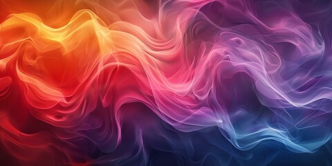 Obraz premium Abstract Colorful Flowing Waves Background Image