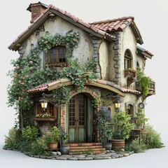 Charming European Cottage with Lush Garden