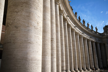 columns in the Vatican city