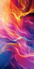 Obraz premium Abstract Colorful Flowing Lines