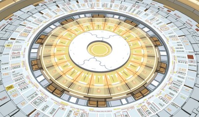 Obraz premium A visually striking circular infographic, perfect for data visualization, project planning, or marketing strategies.