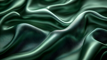 Fototapeta premium Abstract Green Fabric Texture Background Illustration