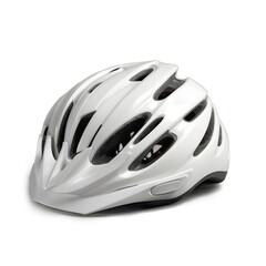 Fototapeta premium 3D Mockup Bike cycling Helmet White Isolated