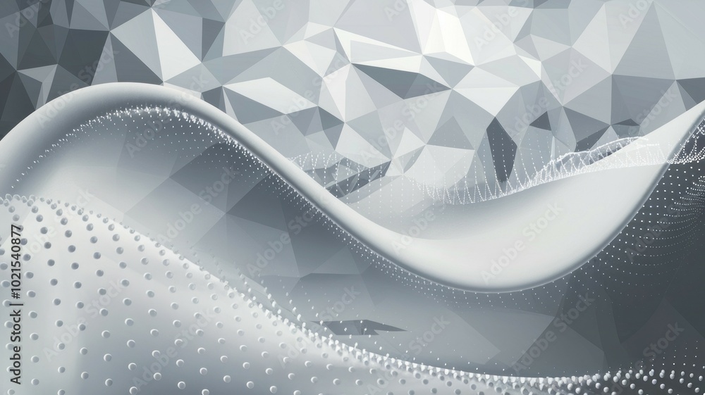 Aufkleber abstract grey wave. abstract design with a wavy, dotted surface. the background is a geometric patte