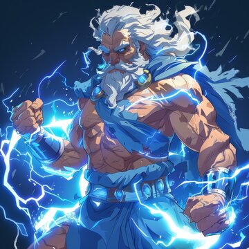 Zeus, the King of Gods, is the God of Sky and Thunder in Greek Mythology