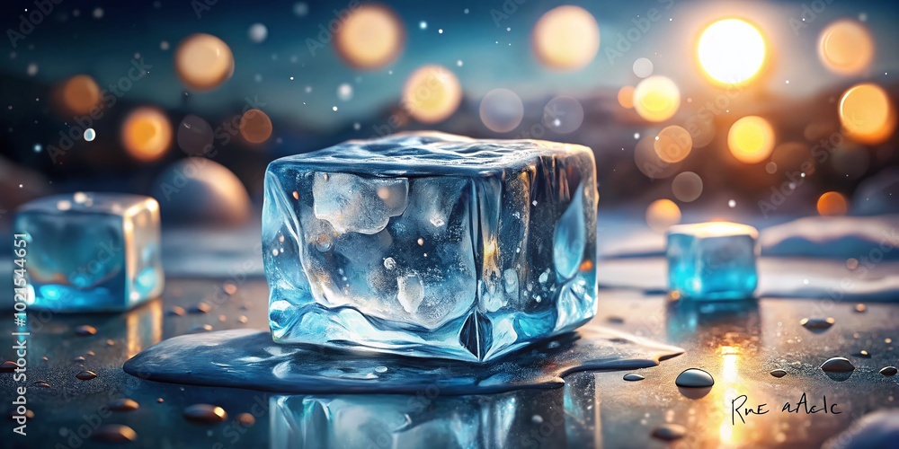 Poster step-by-step guide on how to draw realistic ice for art and illustration projects effectively