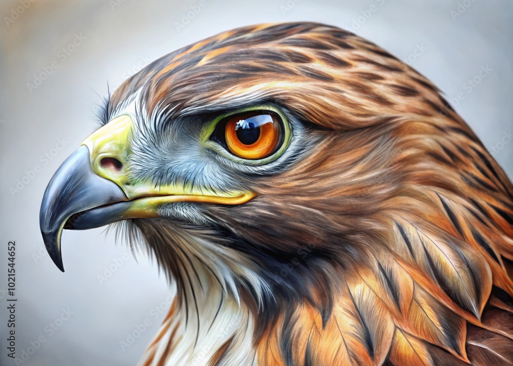 Poster step-by-step guide on how to draw realistic hawks for beginners and art enthusiasts alike