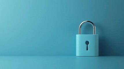 Fototapeta premium 3D lock and key imagery symbolizing capital protection and financial security, safe investment, structured assurance