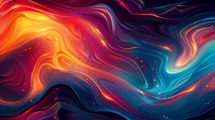 Obraz premium Abstract Colorful Liquid Flow Art Design
