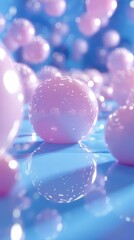 Abstract Pastel Sphere Background Design
