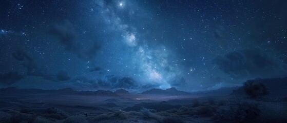 Fototapeta premium Ethereal Night Sky Filled with Twinkling Stars