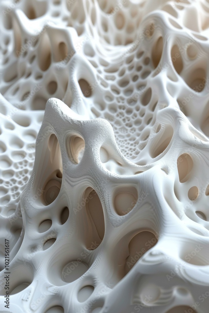 Poster abstract cellular structure pattern design
