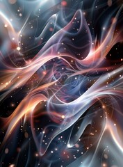 Fototapeta premium Abstract Cosmic Nebula Artistic Illustration