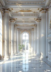 Fototapeta premium Elegant Classical Architecture Interior Design