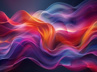 Fototapeta premium Abstract Colorful Flowing Lines Background Design