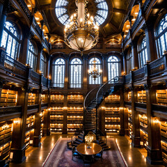 Fototapeta premium Grand Library