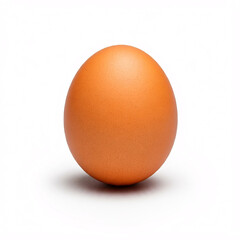 brown egg isolated on white background