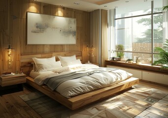 Modern Wooden Bedroom Interior Design
