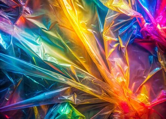 Stunning Plastic Wrap Texture for Creative Backgrounds and Design Projects with Unique Patterns and Light Reflections