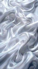Obraz premium White silk fabric with soft waves