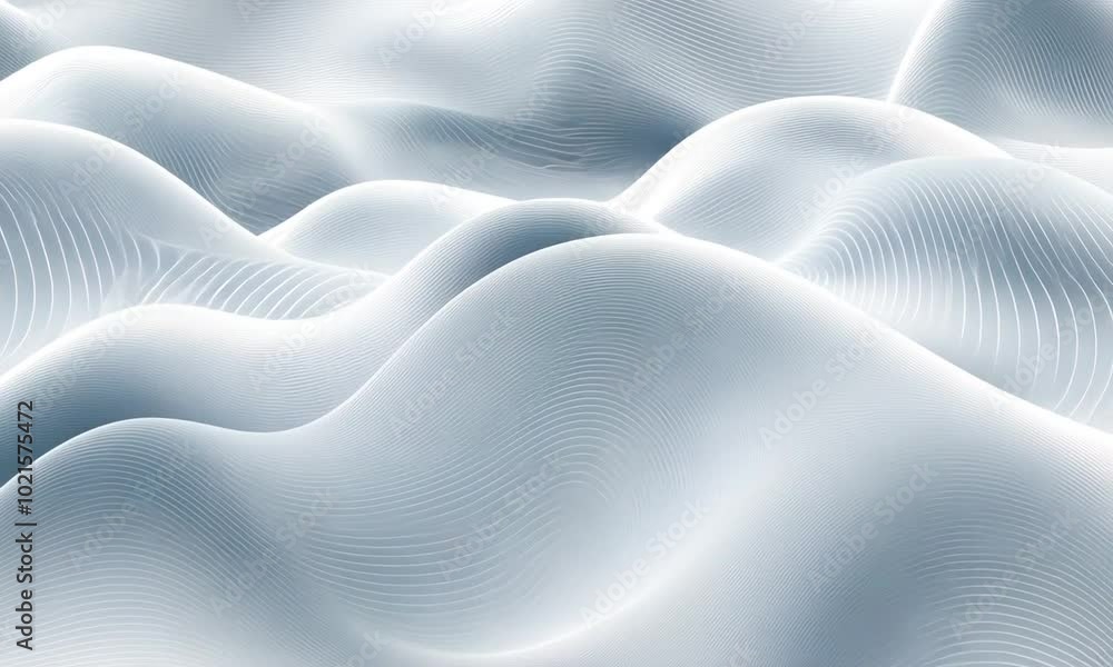 Aufkleber gentle waves of soft white undulate peacefully, creating a serene atmosphere during the early hours 