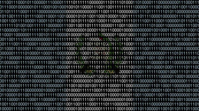 Binary code on flag of Guatemala. Program source code or Hacker concept on Guatemalan flag. Guatemala digital technology security, hacking or programming