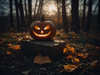 A spooky garden path leads to Halloween fun