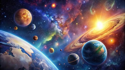 Stunning Space Earth Wallpaper for a Cosmic Vibe in Your Home or Office - Perfect for Astronomy Lovers