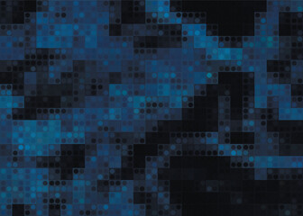 blue abstract pixel vector background on the surface