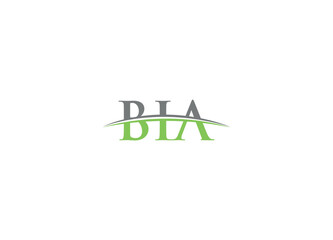BIA logo design vector icon template with white background