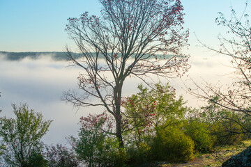 Picturesque Landscape of Rural Moldova. Idyllic Countryside Landscape in Republic of Moldova. Rolling Hills and Farmland in Europe.