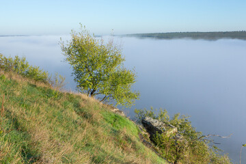 Picturesque Landscape of Rural Moldova. Idyllic Countryside Landscape in Republic of Moldova. Rolling Hills and Farmland in Europe.